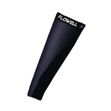 Flowell: Black compression sleeve with 'Flowell' branding on a white background