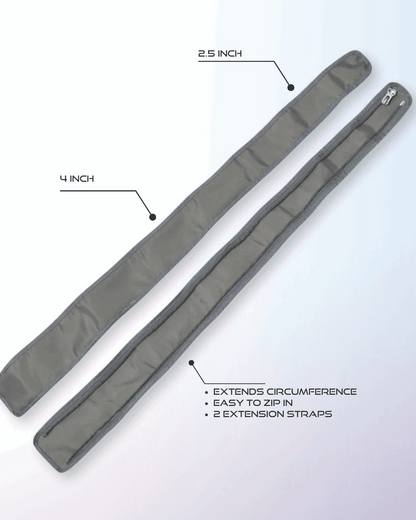 Flowell Extension Straps - Flowell extension straps. Extends circumference by up to 4 inches. Easy to zip in. Comes with 2 straps
